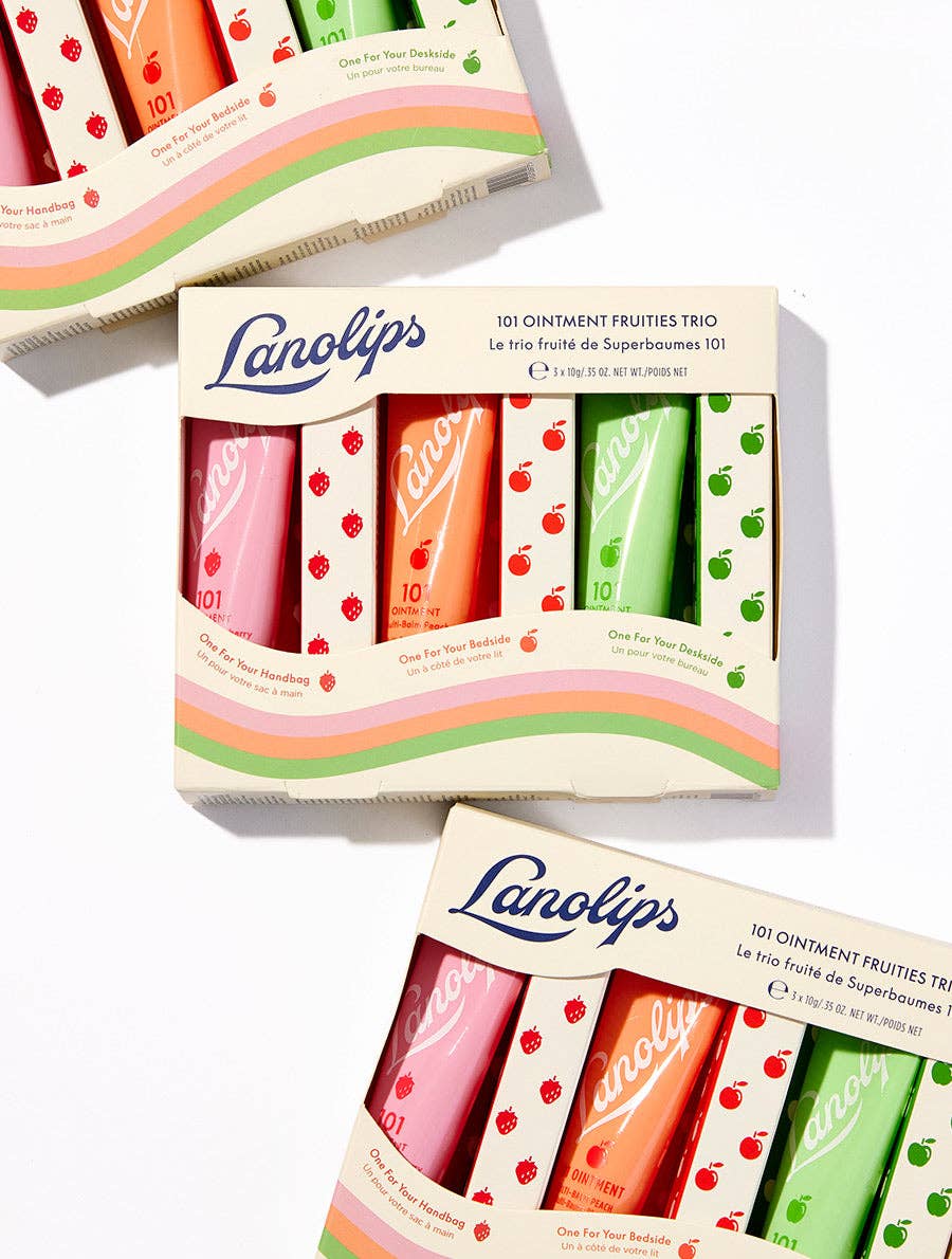 101 Ointment Fruities Trio: Hydrating Lanolin Lip Balm Multi-Pack