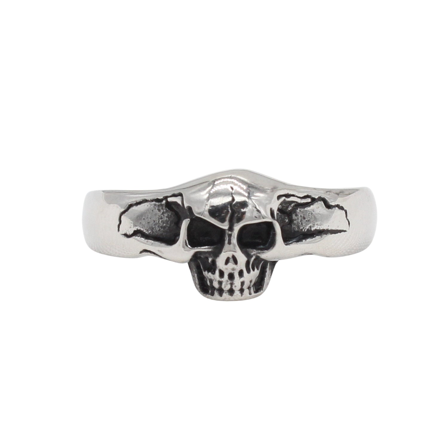 European And American Style Personalized Vintage Skull Titanium Steel Ring