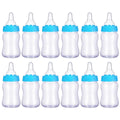 NUOBESTY 12PCS Feeding Bottle Feed & Soothe Set Candy Bottle Mini Practical Pacifier Creative Blue Juice Bottle with Pacifier for Baby Doll(10.5x4x4cm)