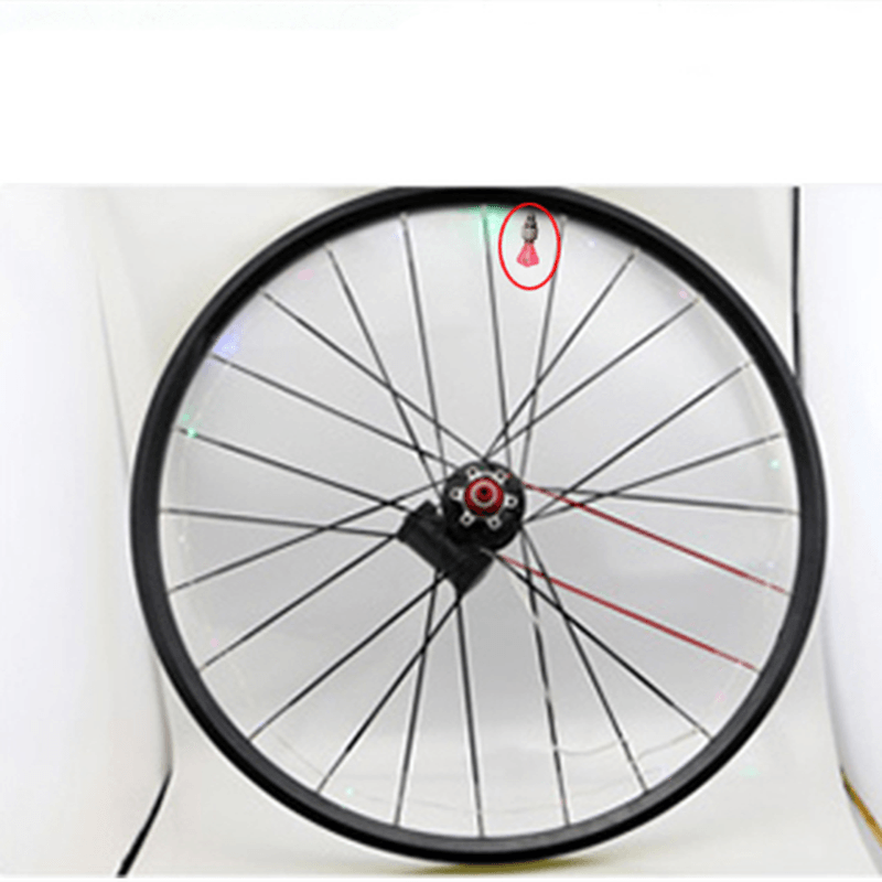 Motion-Activated LED Bicycle Tire Valve Lights - Neon Glow Lamp