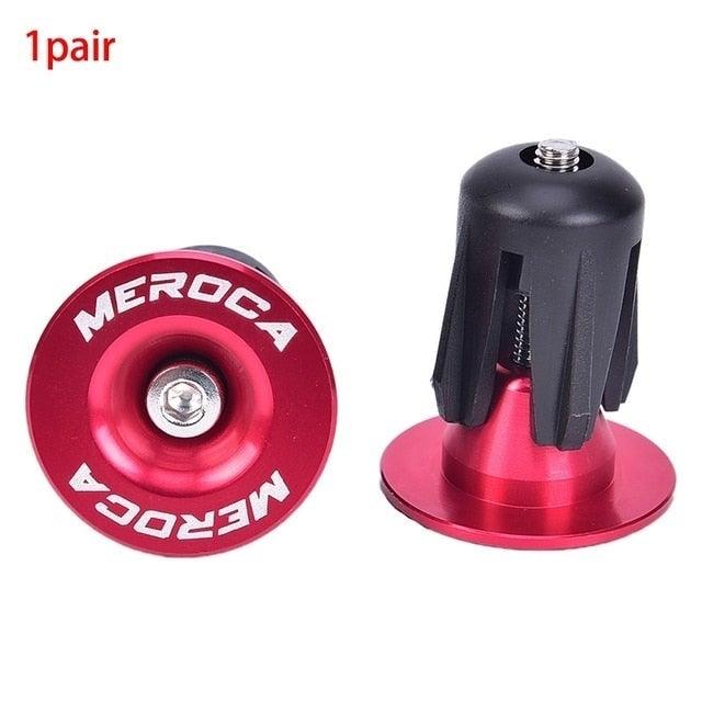2Pcs Aluminum Bike Handlebar End Plugs - Lightweight Anti-Slip Caps