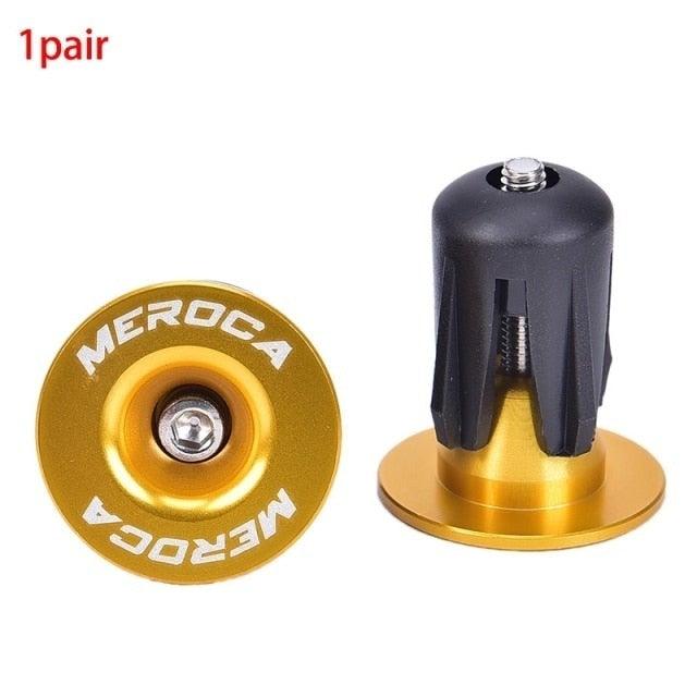 2Pcs Aluminum Bike Handlebar End Plugs - Lightweight Anti-Slip Caps