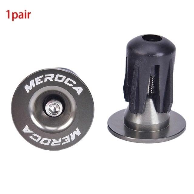 2Pcs Aluminum Bike Handlebar End Plugs - Lightweight Anti-Slip Caps