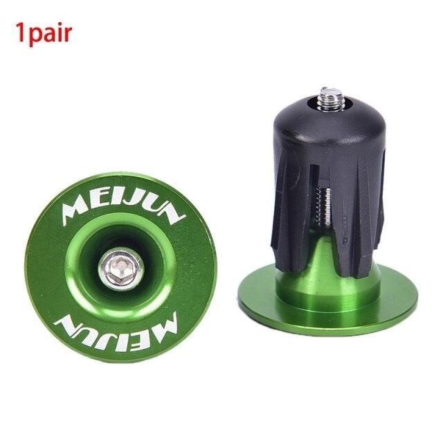2Pcs Aluminum Bike Handlebar End Plugs - Lightweight Anti-Slip Caps