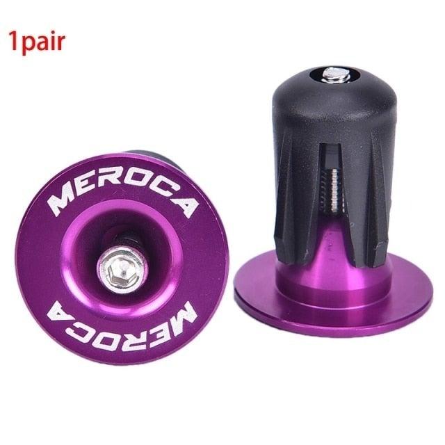 2Pcs Aluminum Bike Handlebar End Plugs - Lightweight Anti-Slip Caps