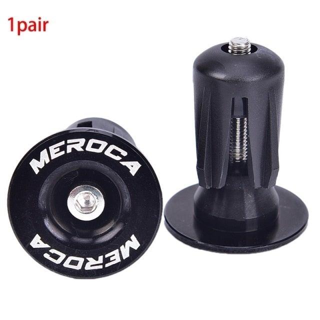 2Pcs Aluminum Bike Handlebar End Plugs - Lightweight Anti-Slip Caps