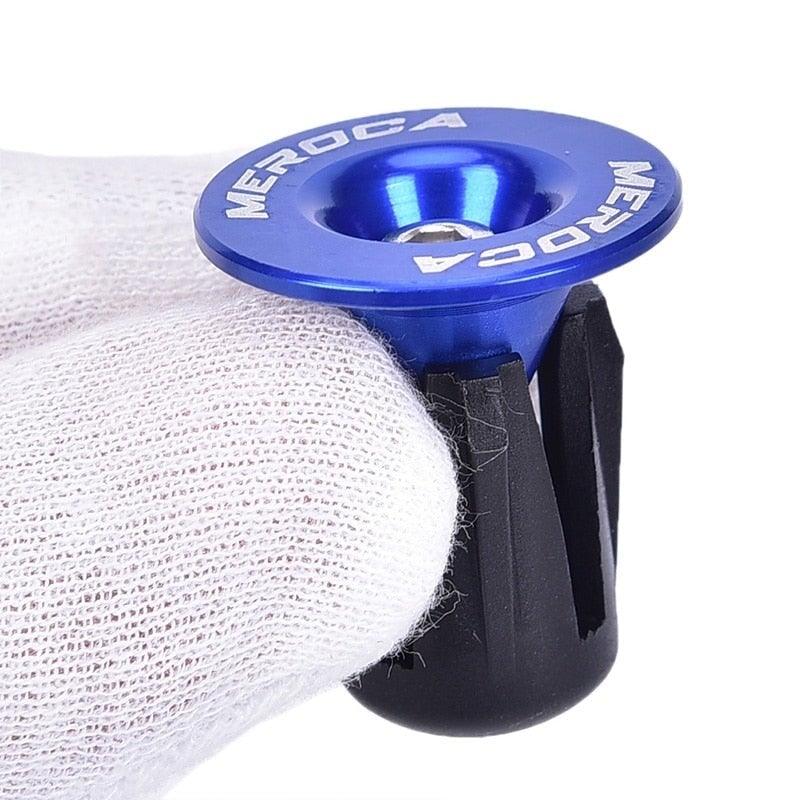 2Pcs Aluminum Bike Handlebar End Plugs - Lightweight Anti-Slip Caps