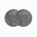 2PCS Glamorous Crystal Rhinestone Car Cup Holder Coasters - 2.75"