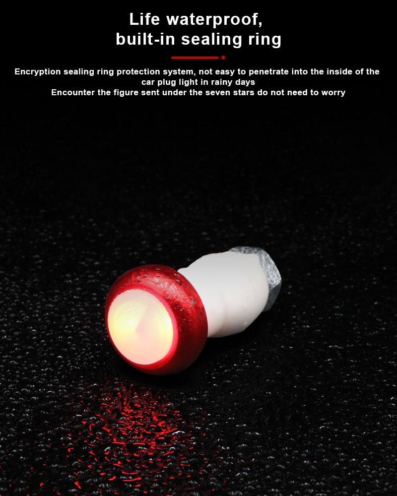 LED Handlebar End Plug Safety Warning Lights for Bicycles (2 Pack)