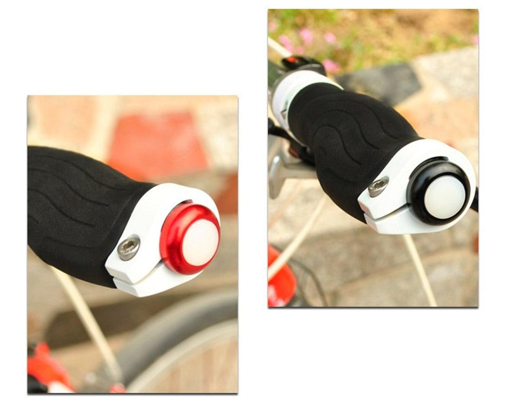 LED Handlebar End Plug Safety Warning Lights for Bicycles (2 Pack)
