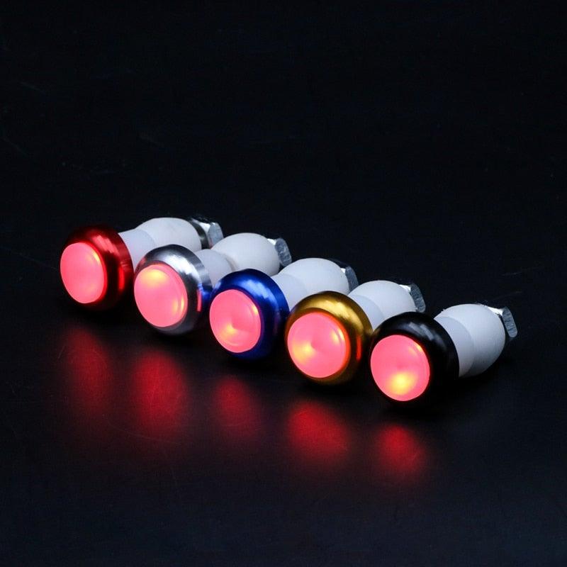 LED Handlebar End Plug Safety Warning Lights for Bicycles (2 Pack)