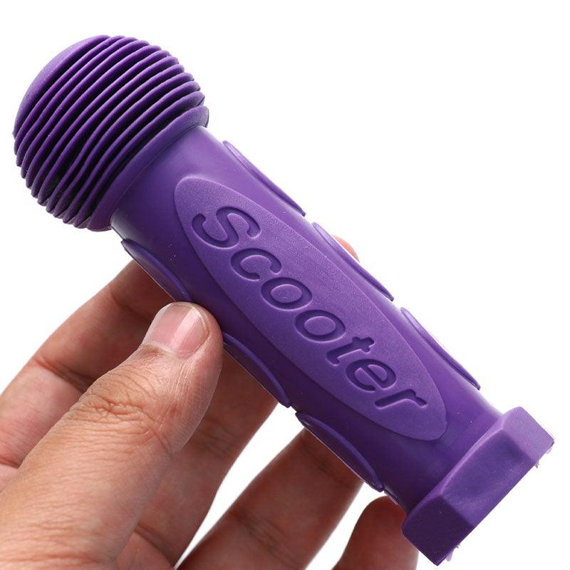 Purple Mushroom Handlebar Grips for Kids Bikes and Scooters