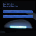 2Pcs Reflective Rearview Mirror Stickers Geometric Safety Tape
