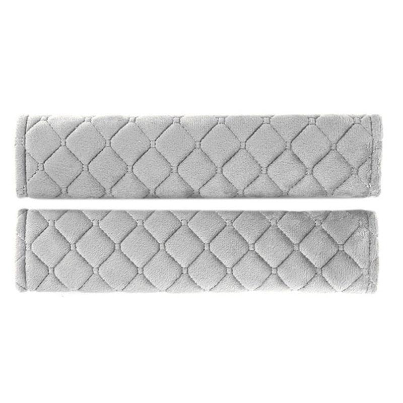 Soft Velvet Car Seat Belt Shoulder Pads Geometric Comfort Covers