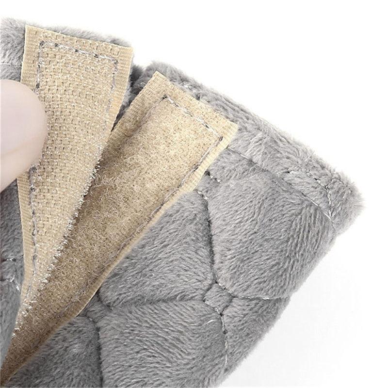 Soft Velvet Car Seat Belt Shoulder Pads Geometric Comfort Covers