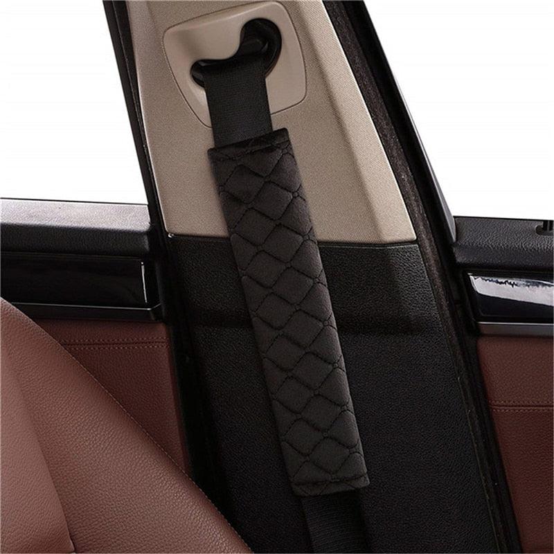 Soft Velvet Car Seat Belt Shoulder Pads Geometric Comfort Covers