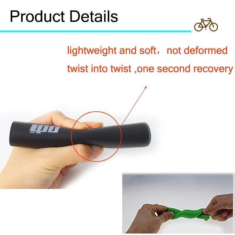 2PCS Anti-Slip Silicone Mountain Bike Handlebar Grips Shock-Absorbing