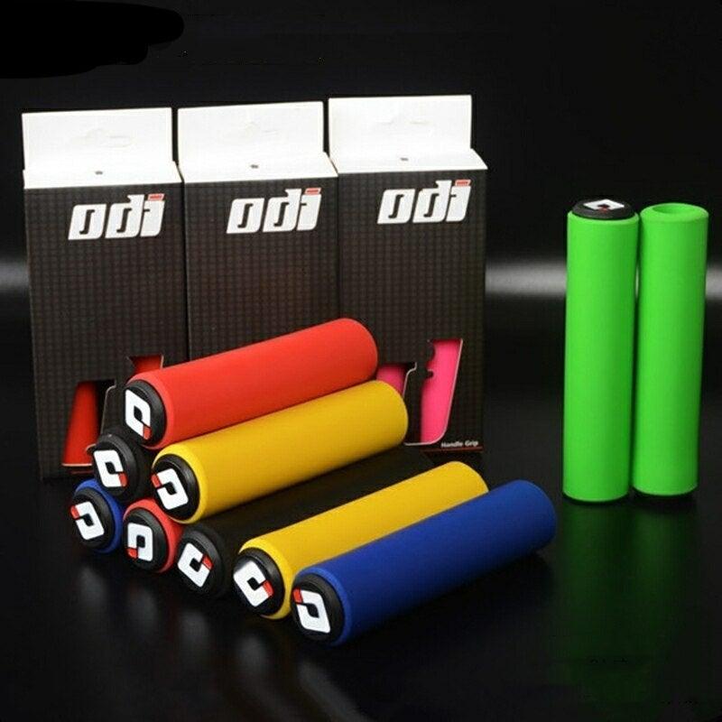 2PCS Anti-Slip Silicone Mountain Bike Handlebar Grips Shock-Absorbing