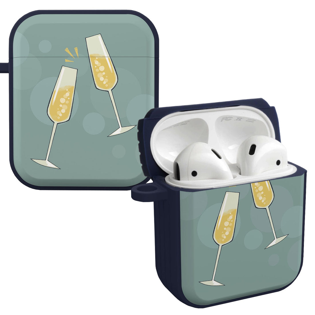 Wine Beer Booze HDX Protective Case for Apple AirPods Gen 1 2