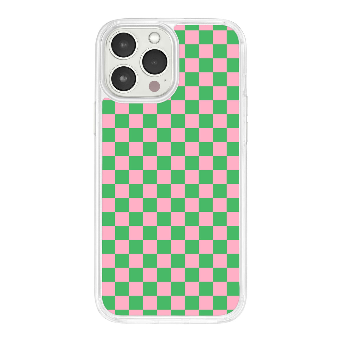 Y2K Checkerboard iPhone 11 Series Case - Pink, Green, Blue