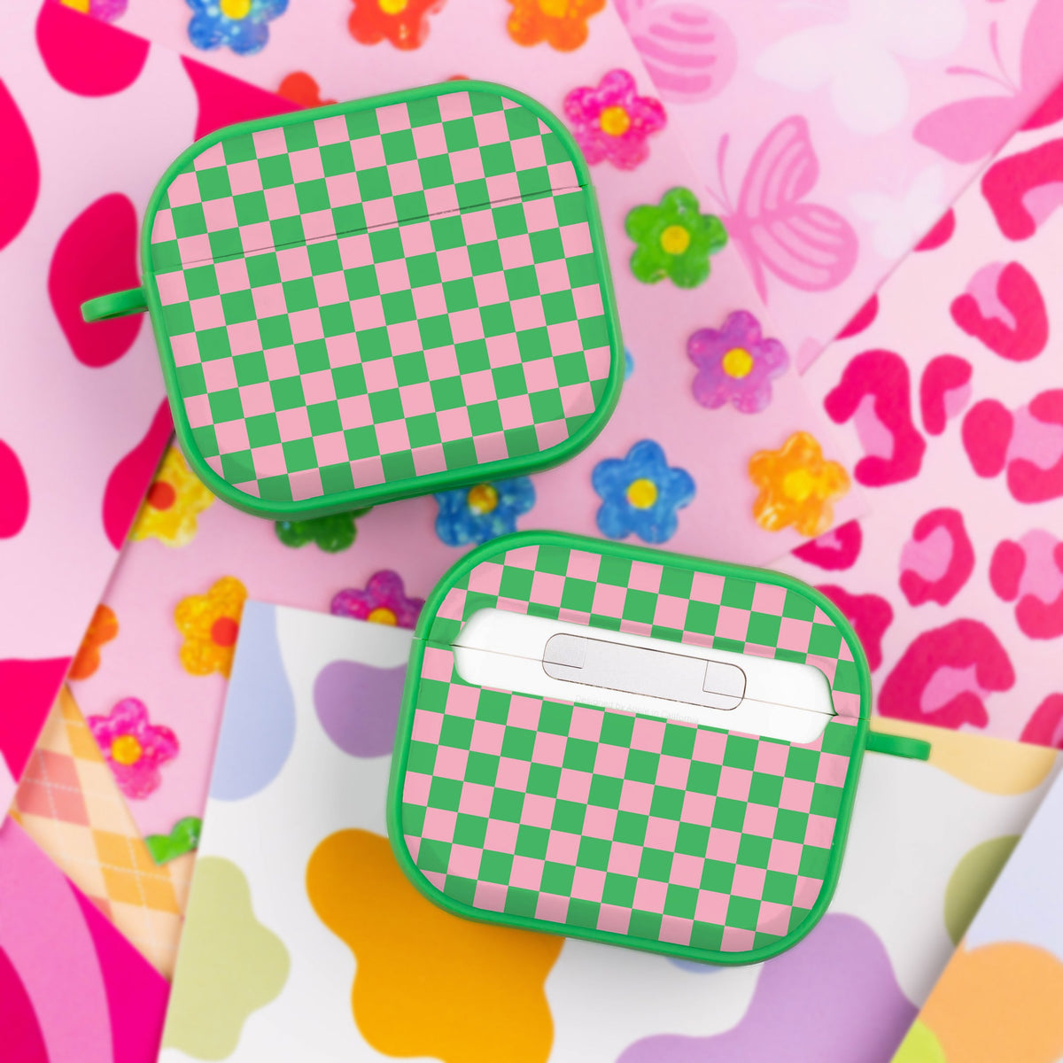 Y2K Pink Heart Pattern Case Cover for Apple AirPods Gen 3 - Image 12