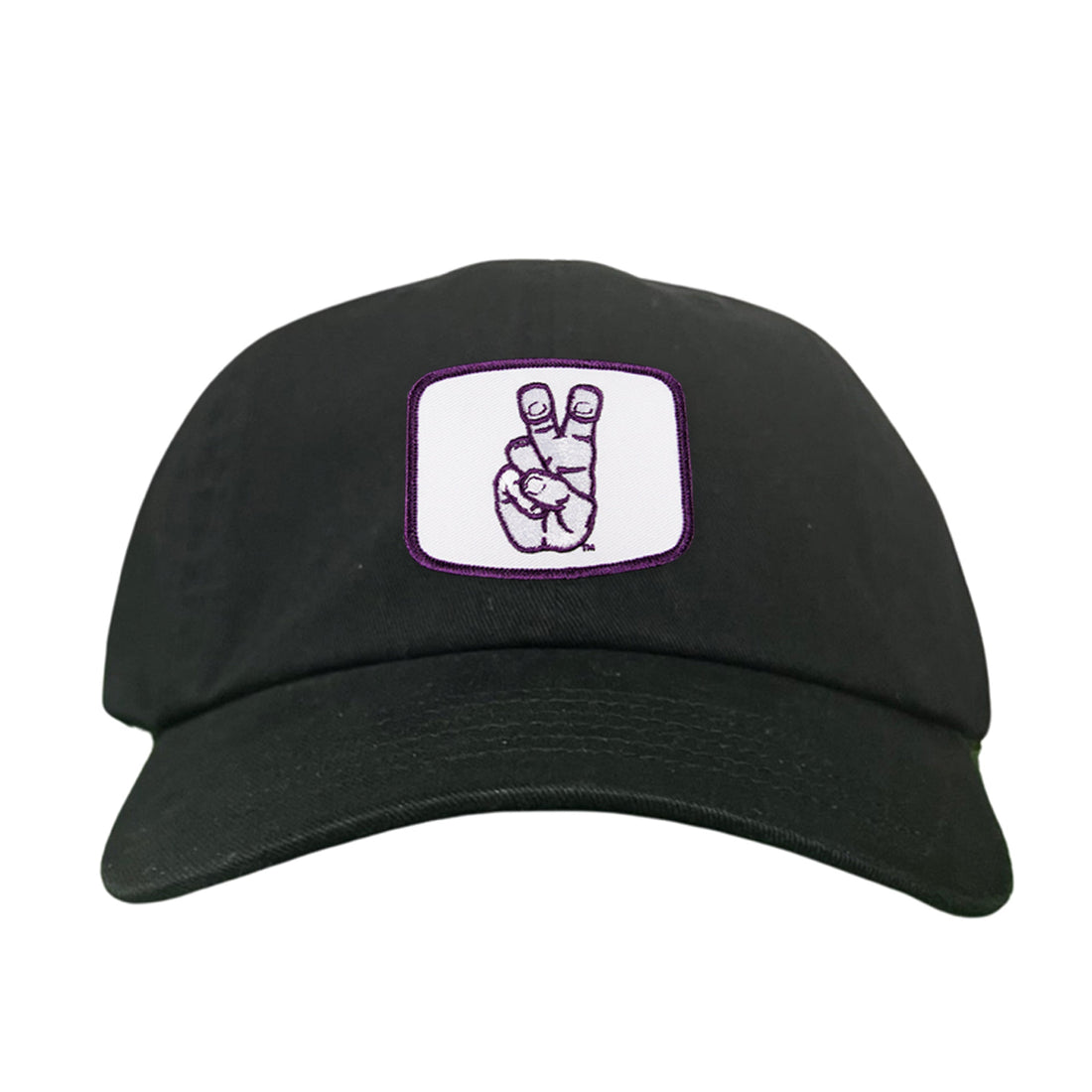 TCU Horned Frogs Frog Hand Mesh Snapback Hat Curved Bill