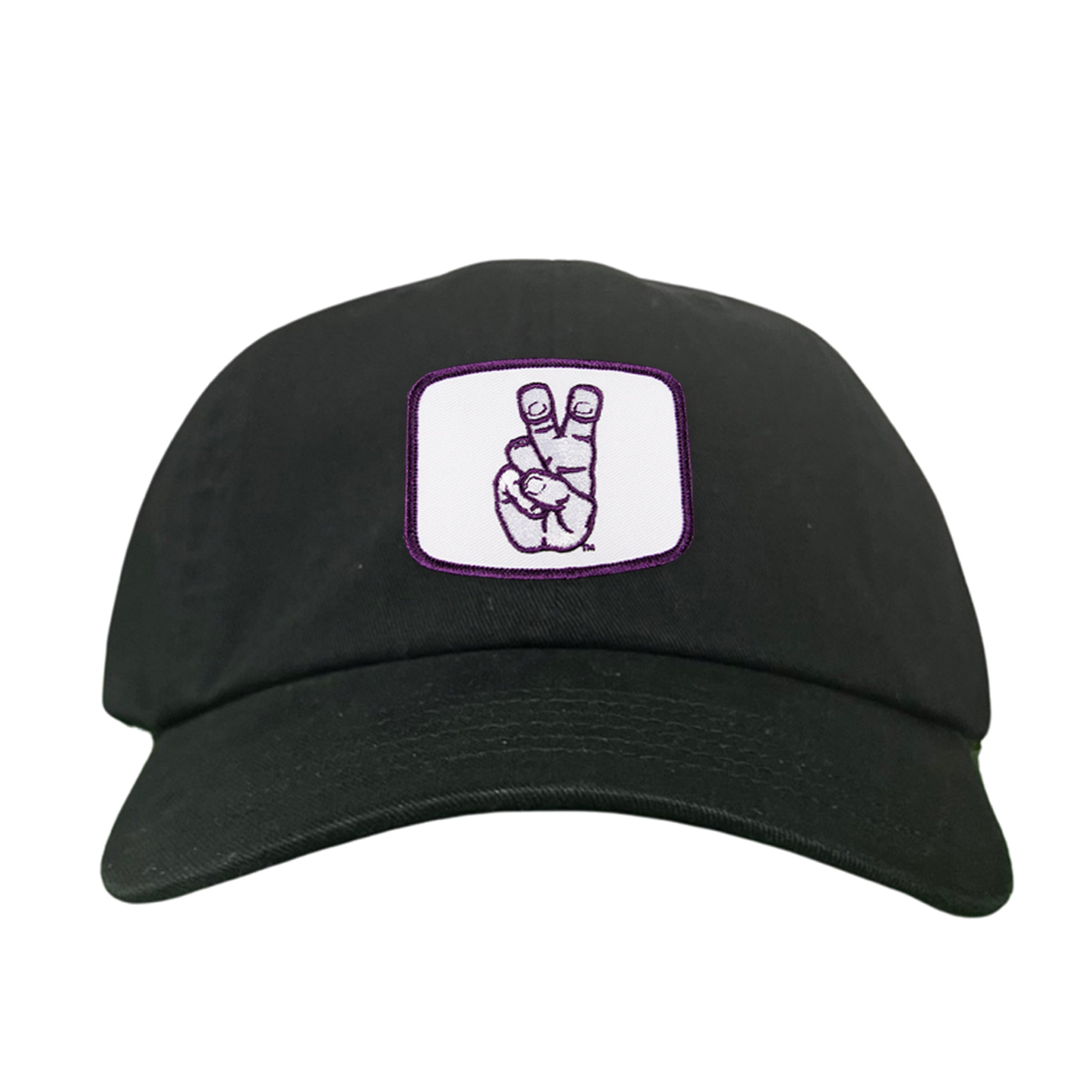 TCU Horned Frogs Frog Hand Mesh Snapback Hat Curved Bill