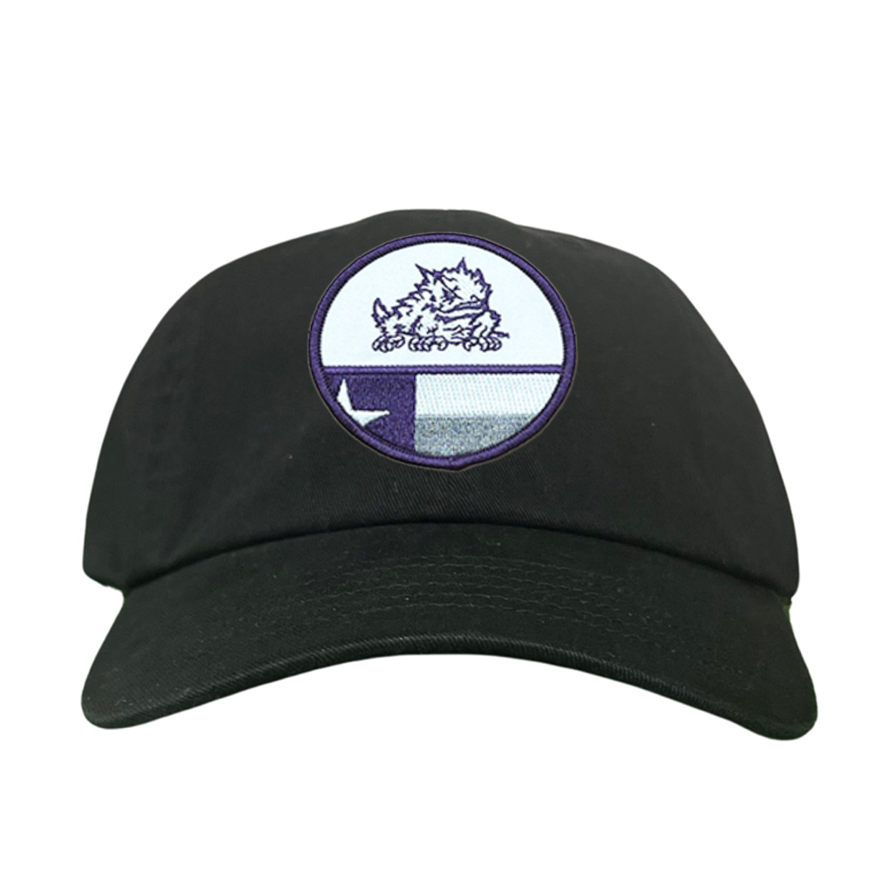 TCU Circle Horned Frog w/h State Flag / Hats / TCU034 / 248 / MM