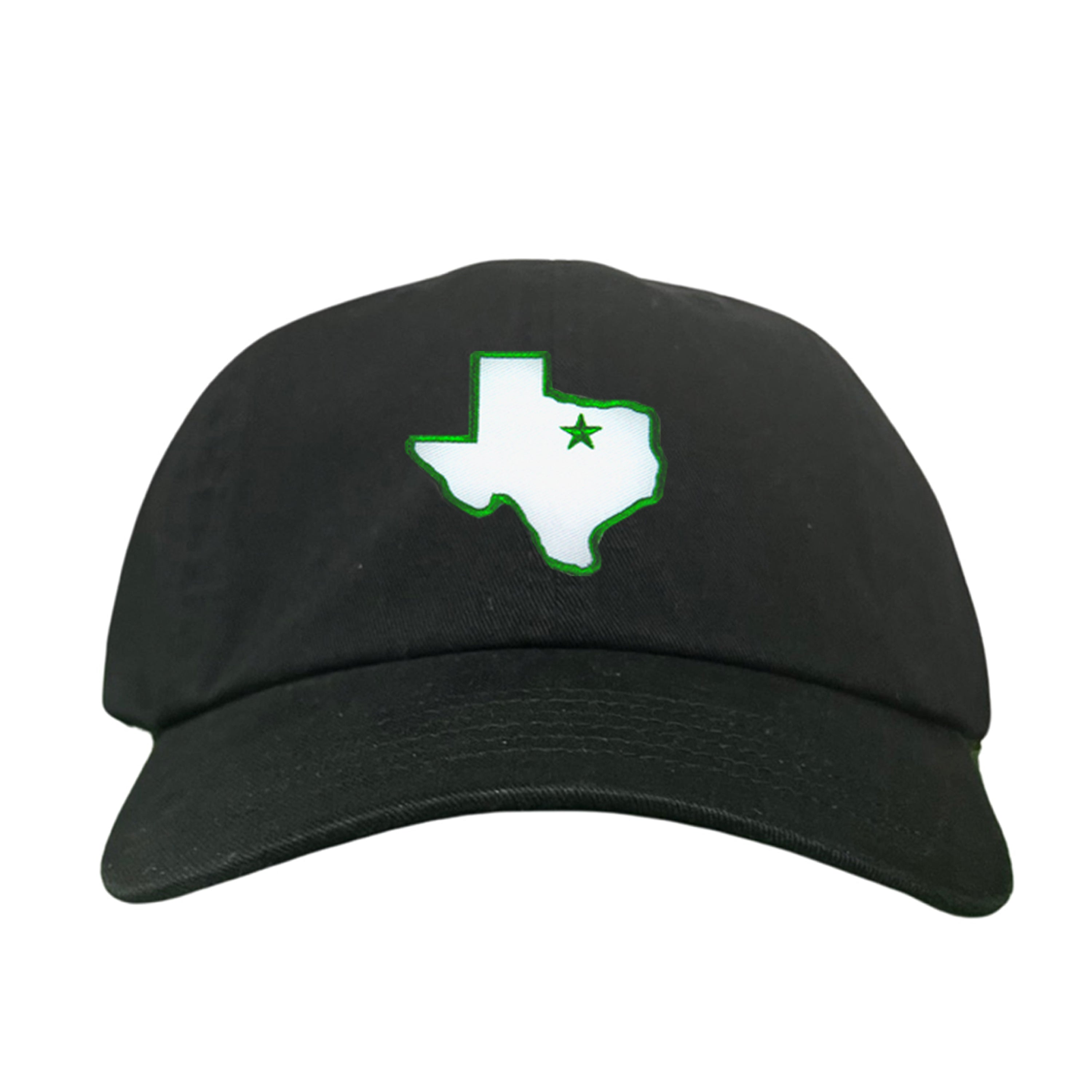 UNT State of Texas Star Baseball Hat Green Black Beige White