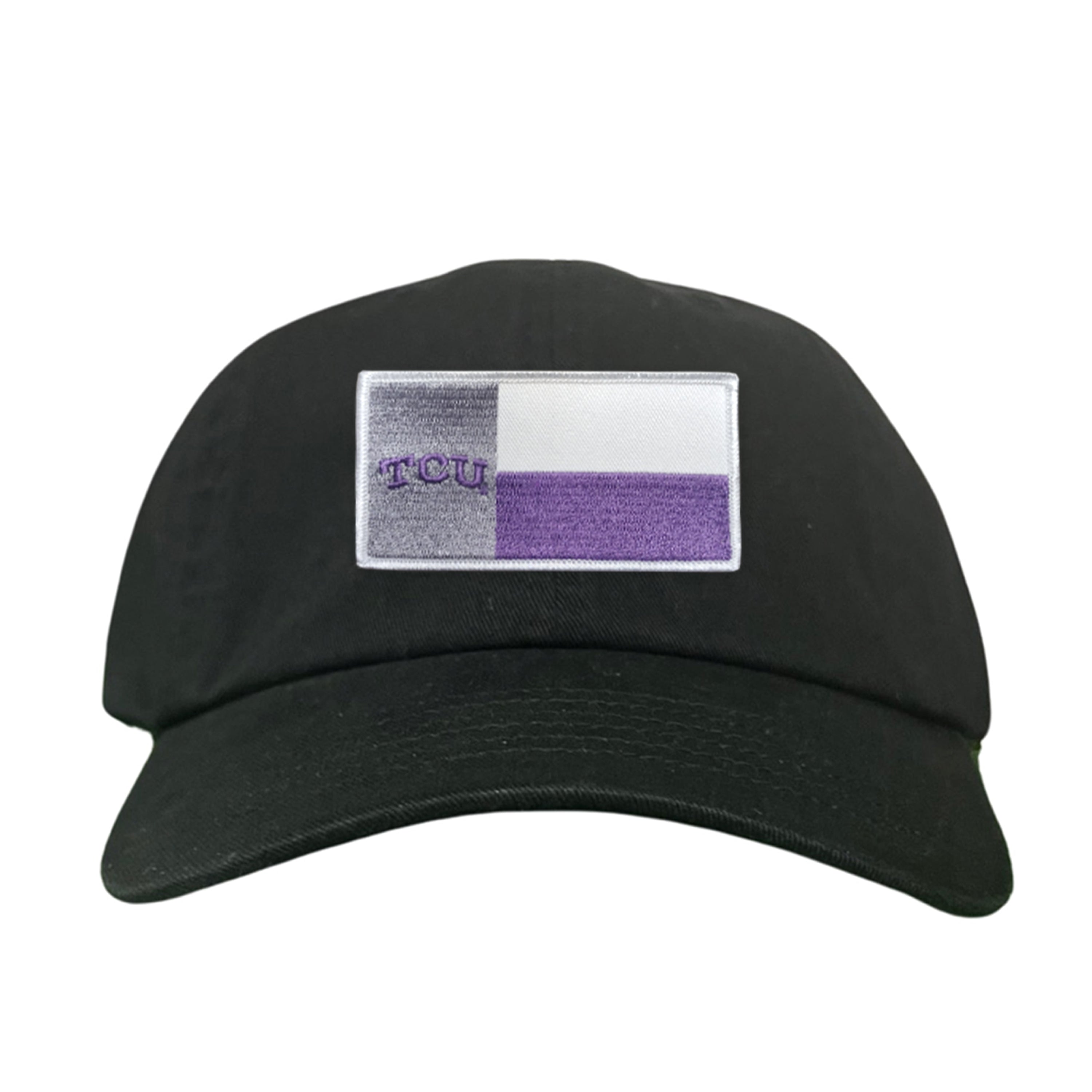 TCU Rectangle State Flag Patch Hat - Purple & White Game Day Cap