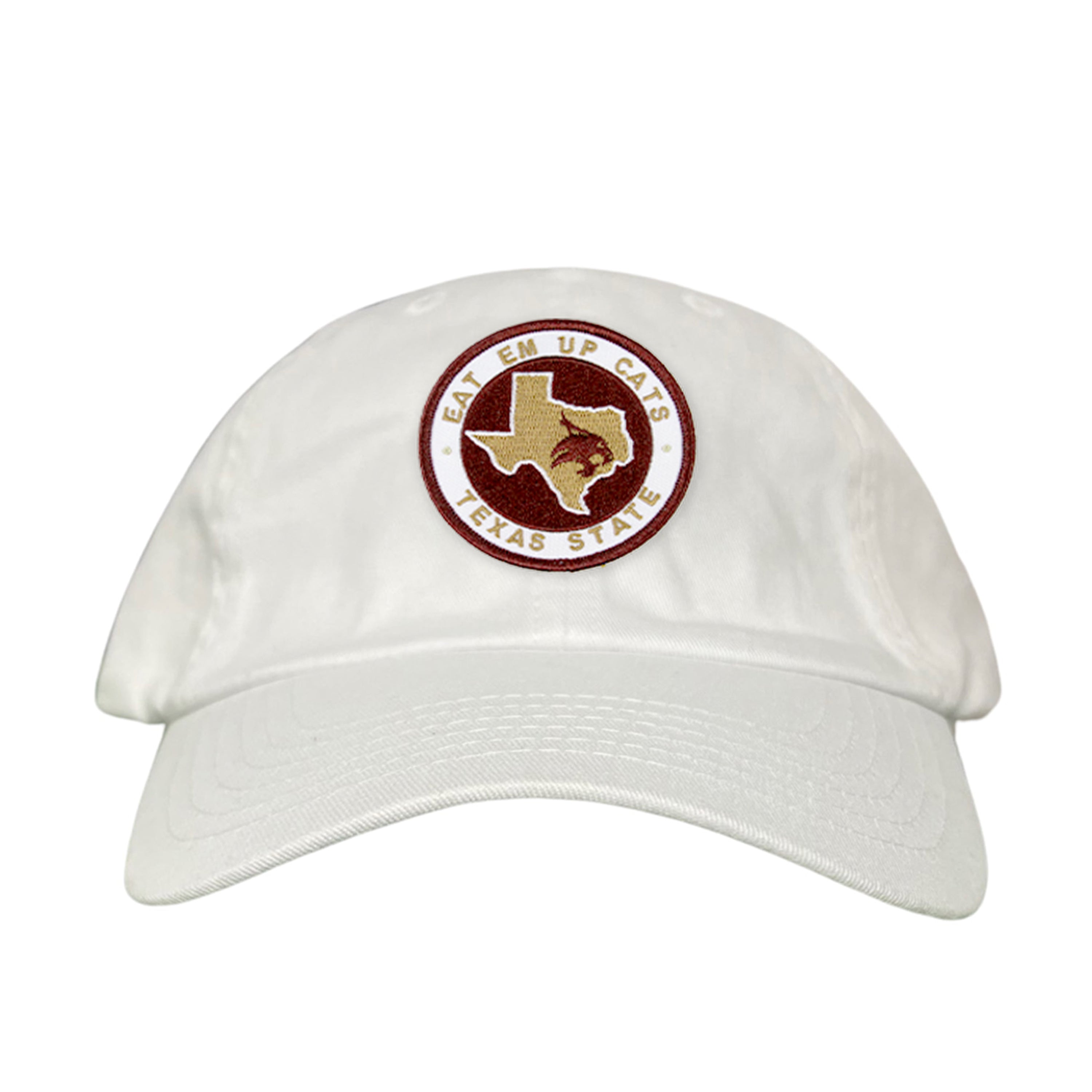Texas State Eat Em Up Cats Supercat Patch Embroidered Hat