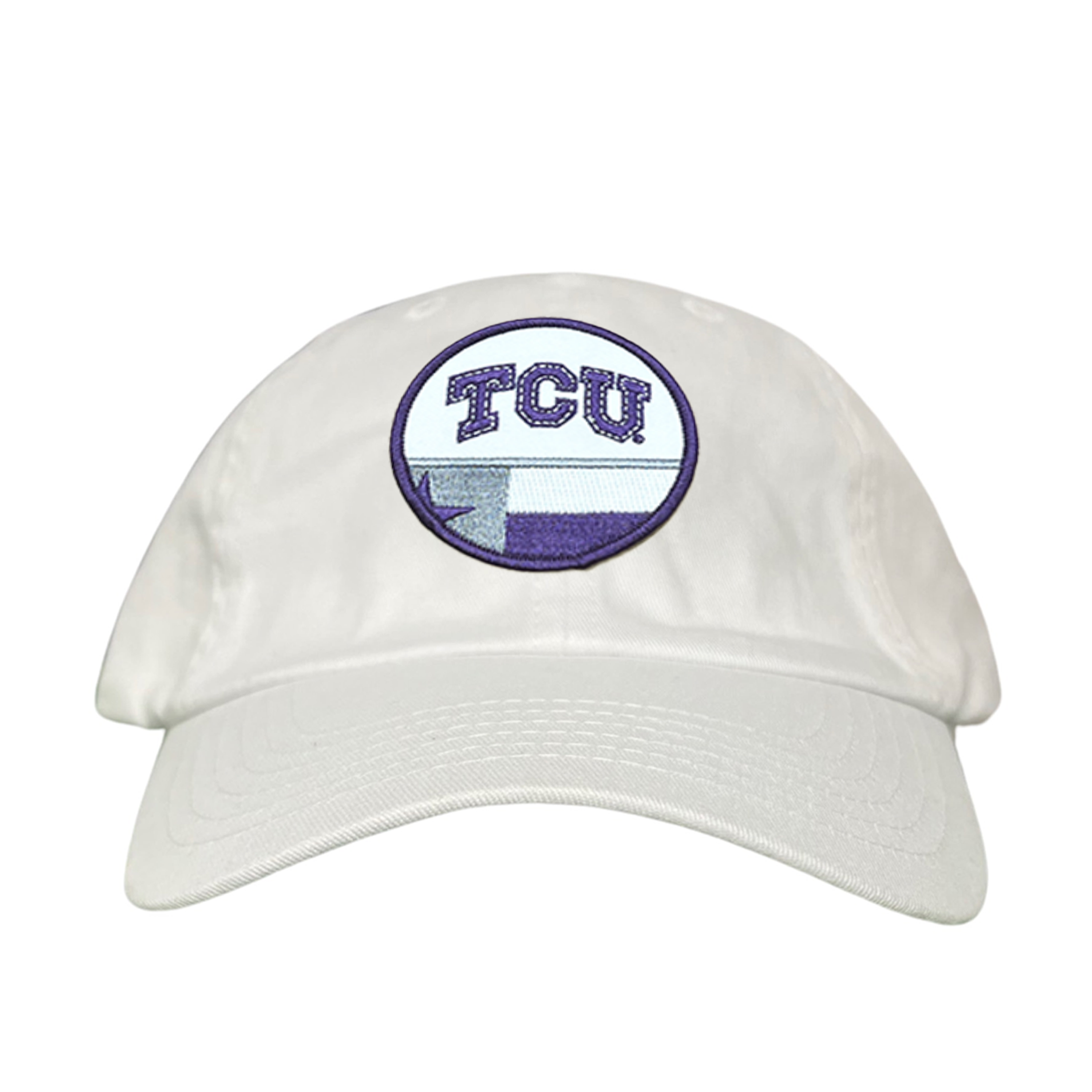 TCU Logo and Texas State Flag Patch Baseball Hat