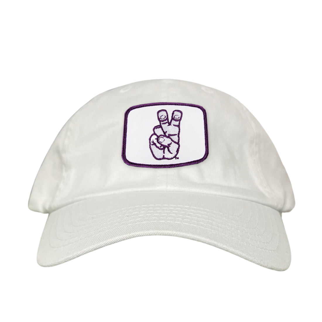 TCU Horned Frogs Frog Hand Mesh Snapback Hat Curved Bill