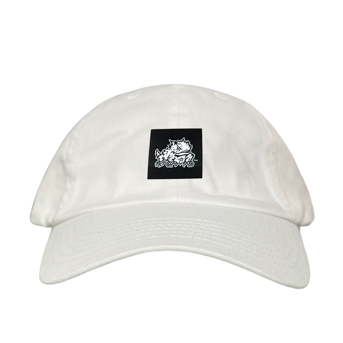 TCU Horned Frog Logo Black Label Hat - Adjustable Snapback & Trucker
