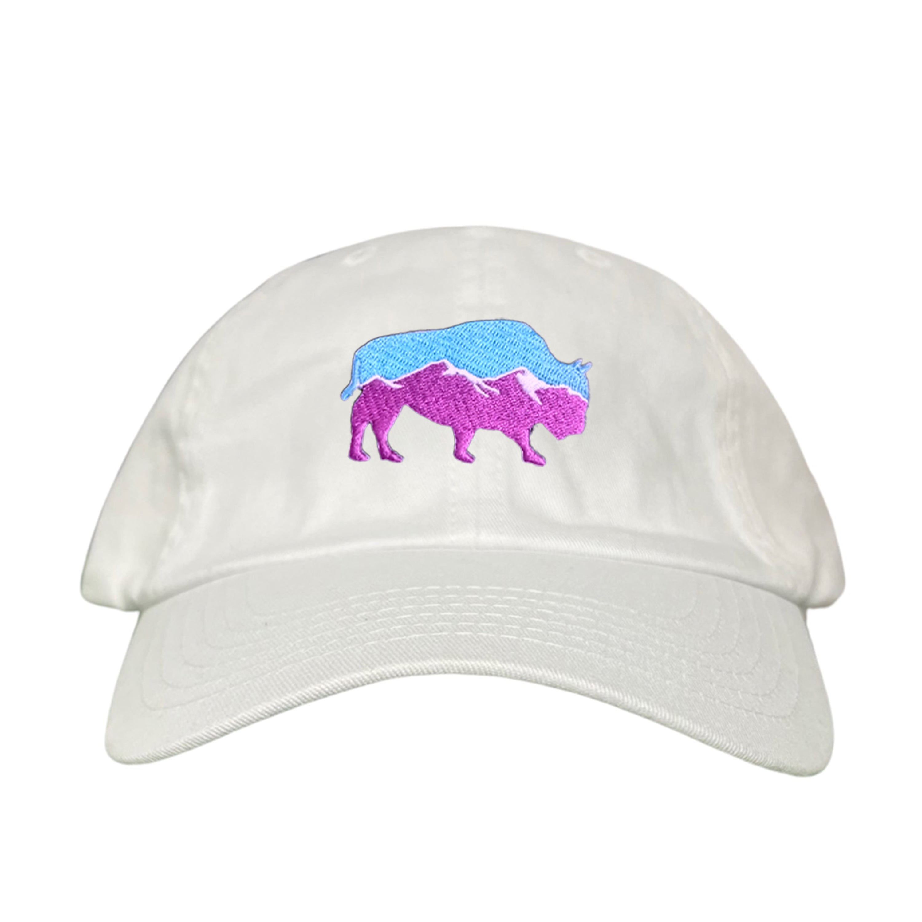 Mountain Bison Patch Outdoor Casual Baseball Hat
