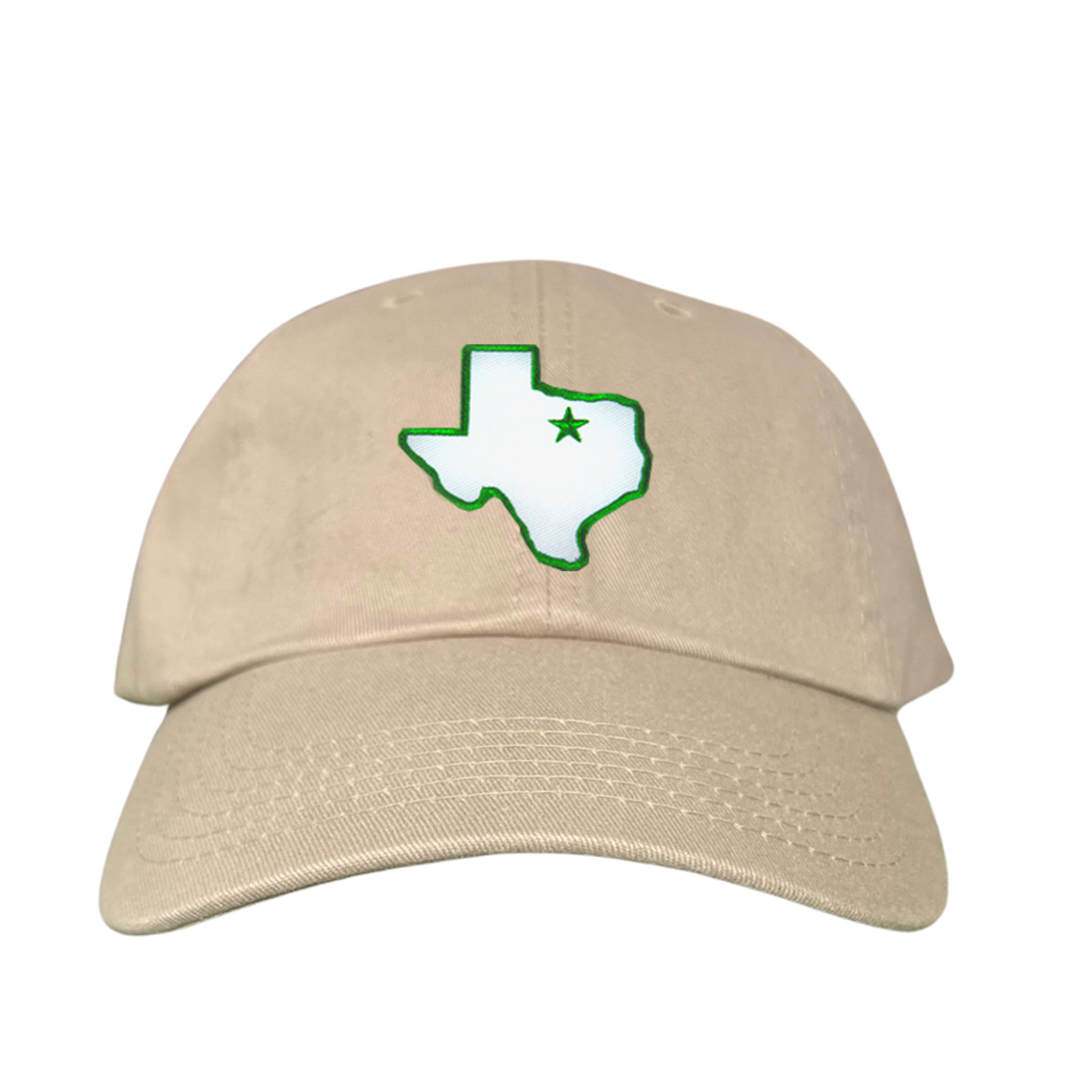 UNT State of Texas Star Baseball Hat Green Black Beige White