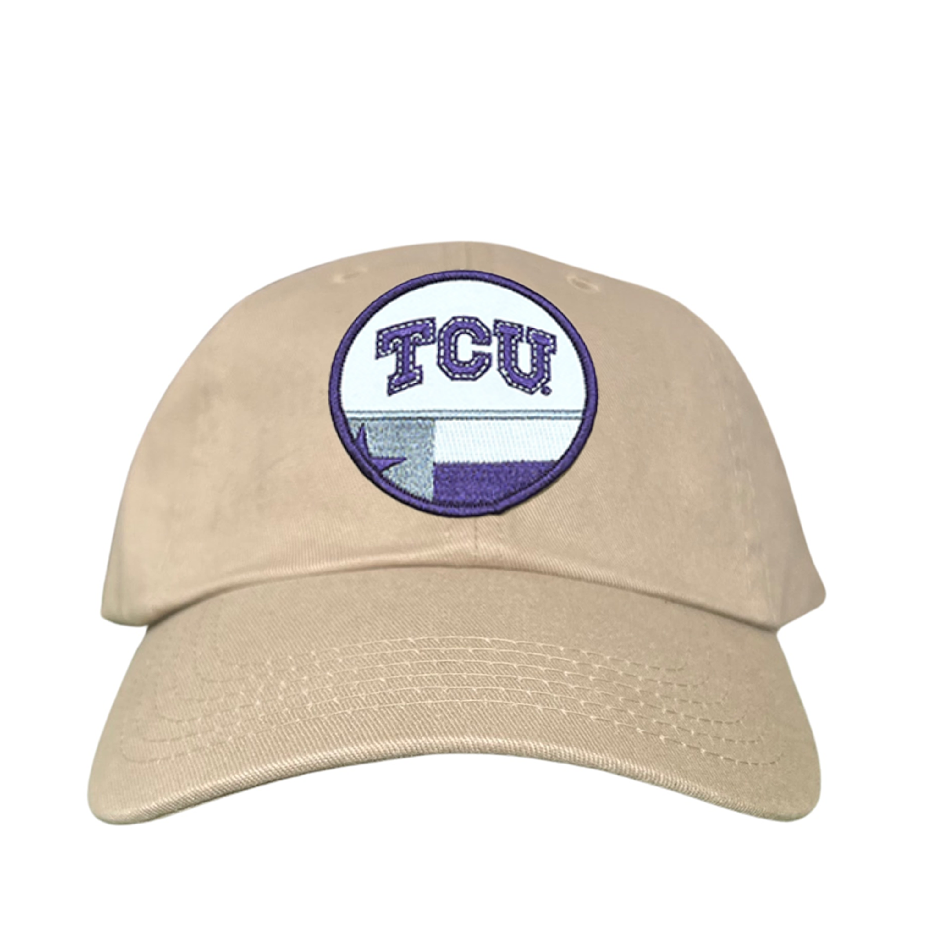 TCU Logo and Texas State Flag Patch Baseball Hat