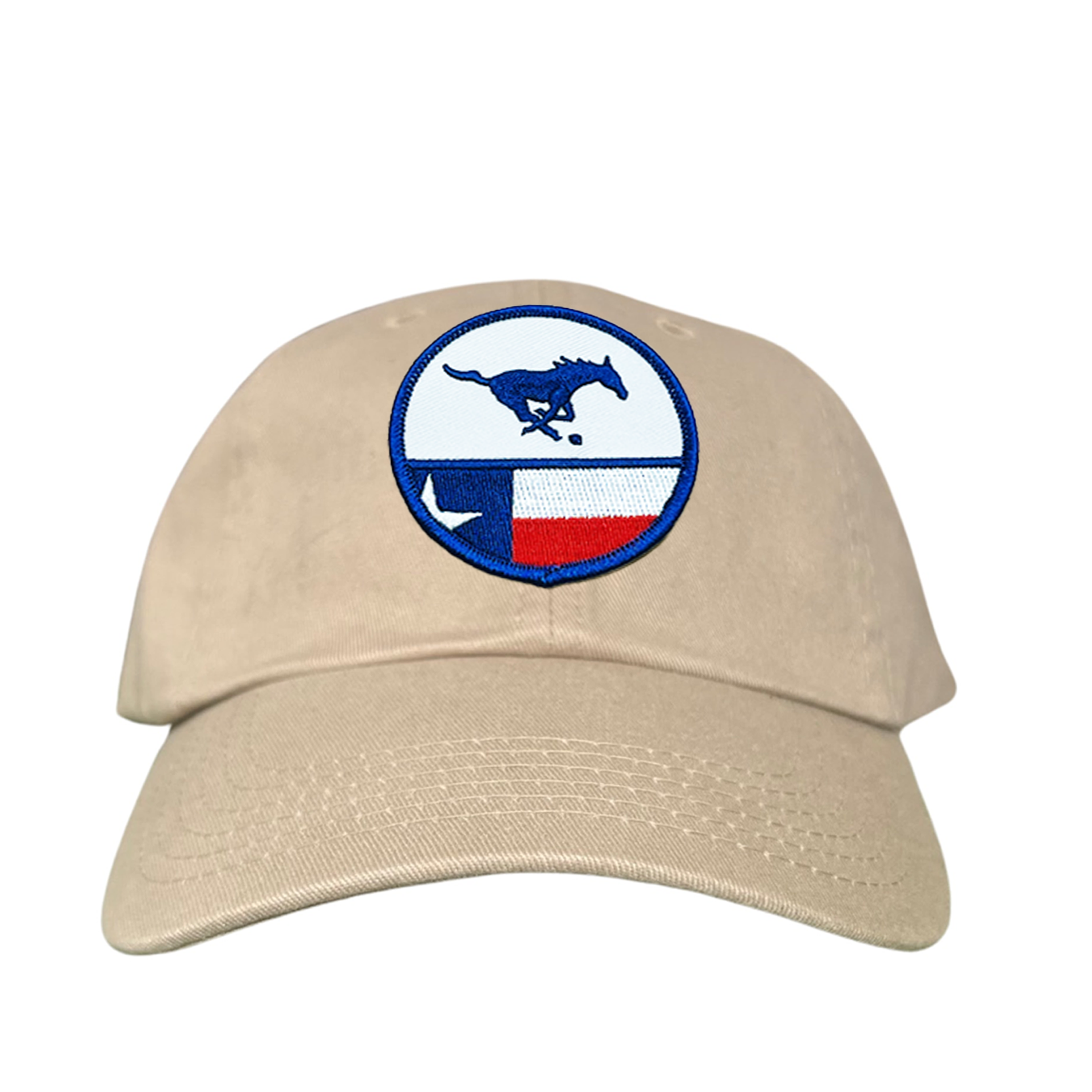 SMU Mustangs Pony Circle State Flag Patch Mesh Snapback Hat