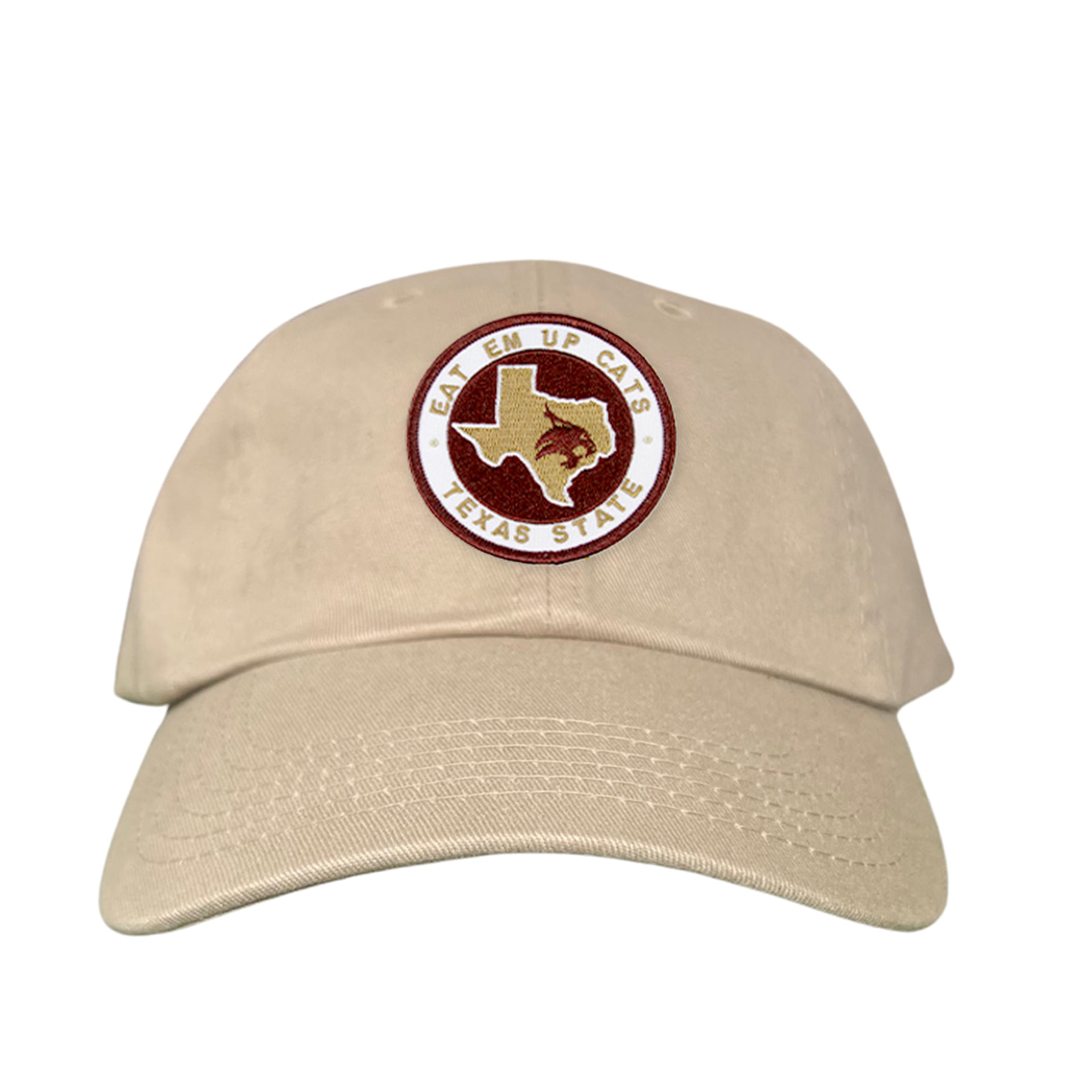 Texas State Eat Em Up Cats Supercat Patch Embroidered Hat