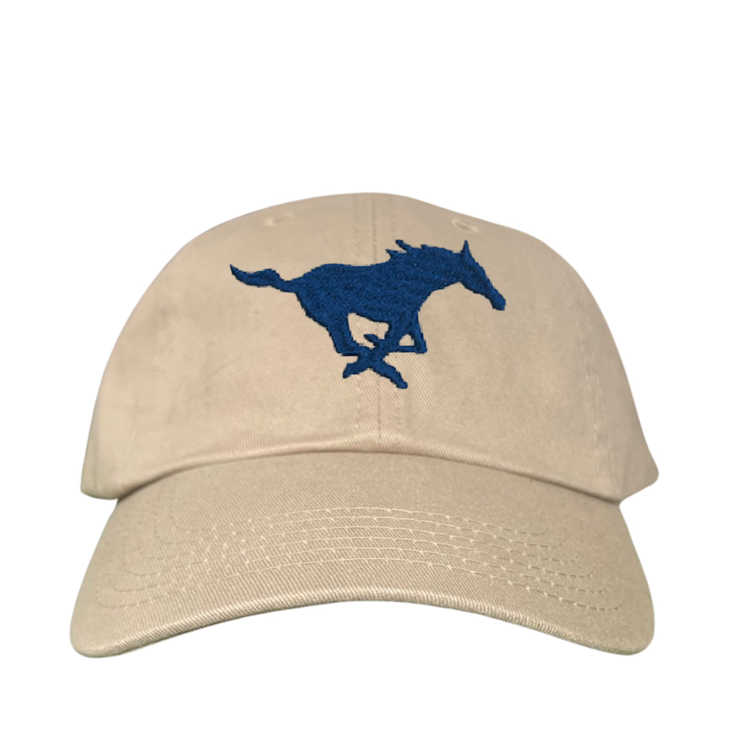 SMU Mustang Embroidered Snapback Hat - Collegiate Team Apparel