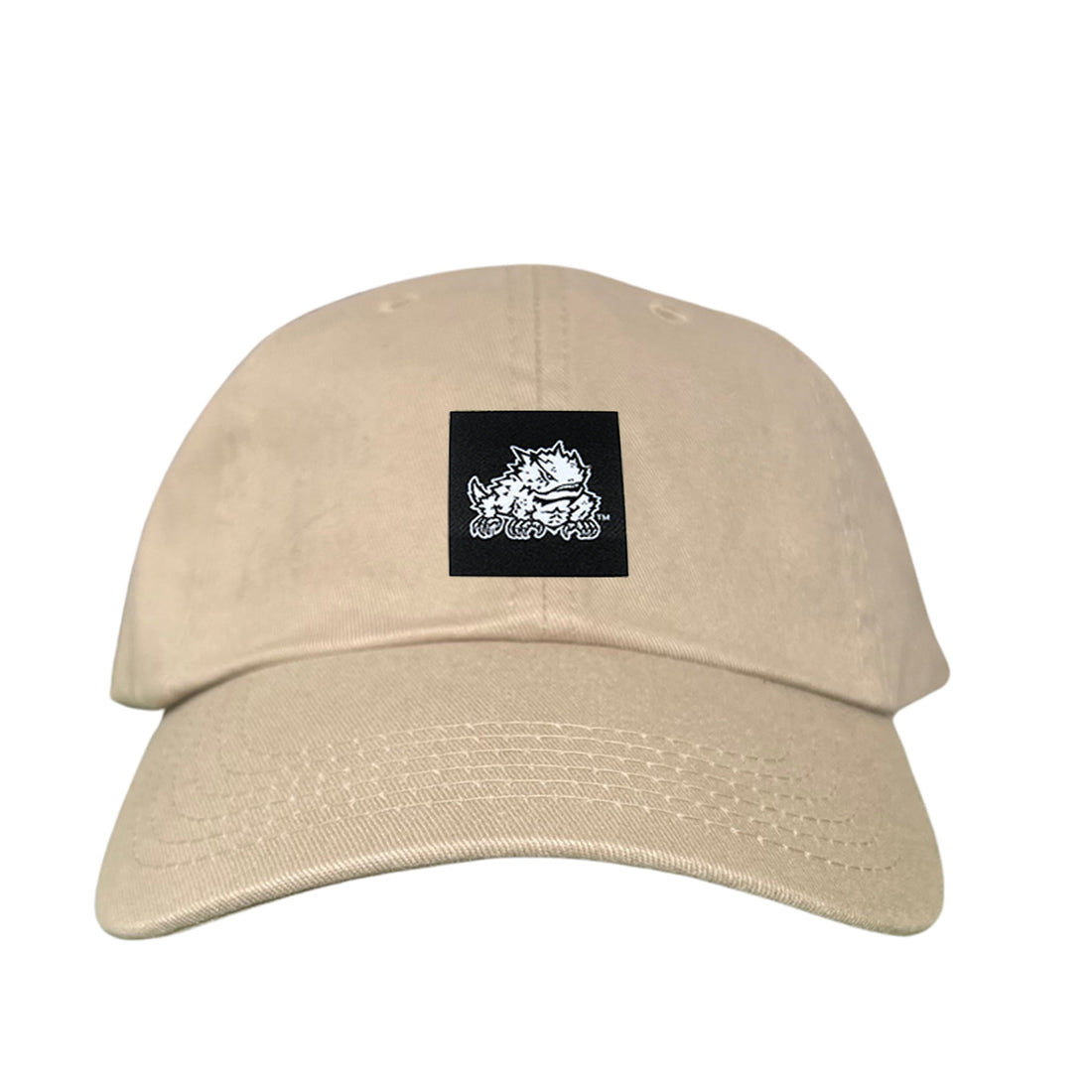 TCU Horned Frog Logo Black Label Hat - Adjustable Snapback & Trucker