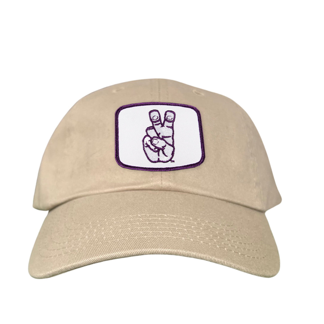 TCU Horned Frogs Frog Hand Mesh Snapback Hat Curved Bill