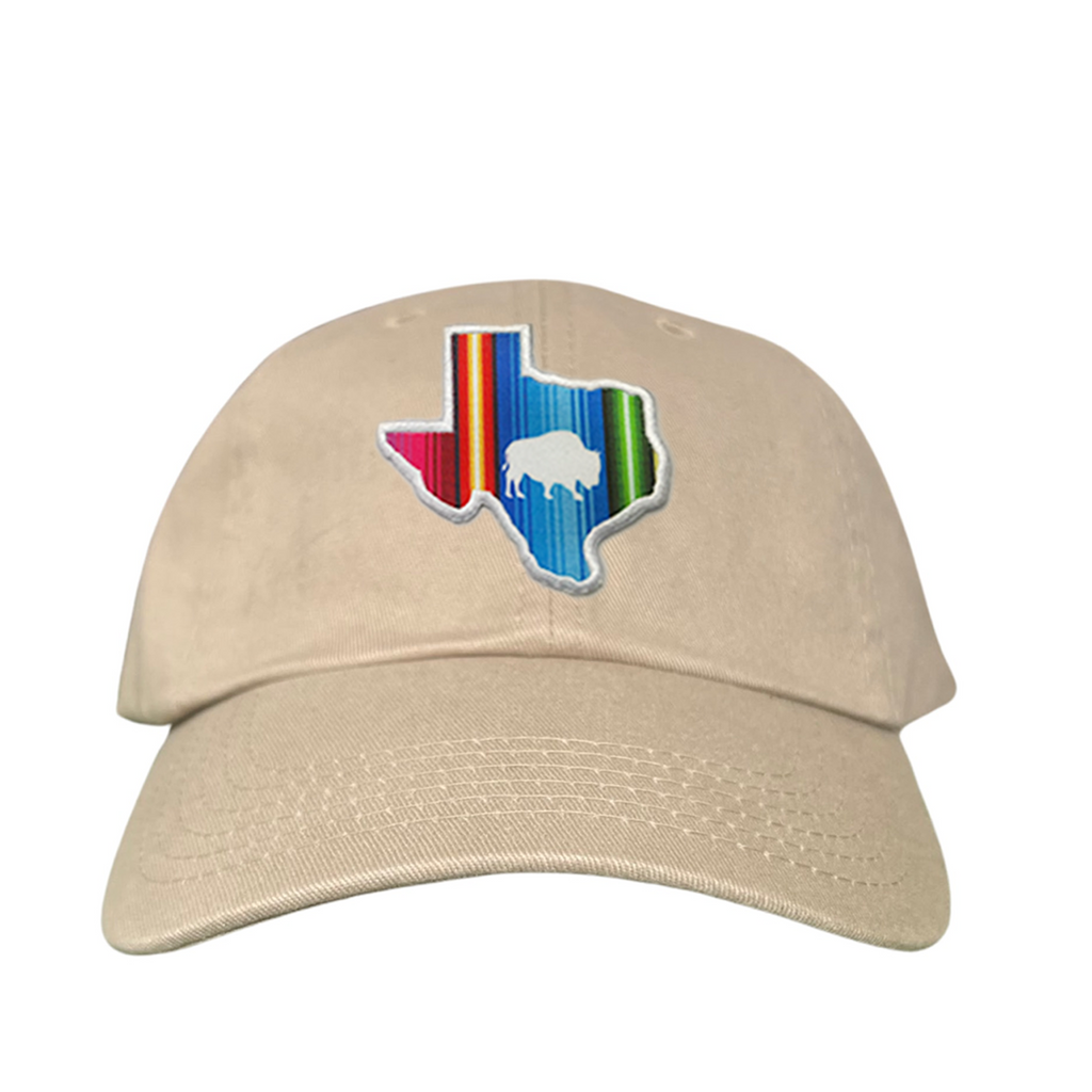 State of Texas Serape Baseball Cap with Adjustable Snapback Closure