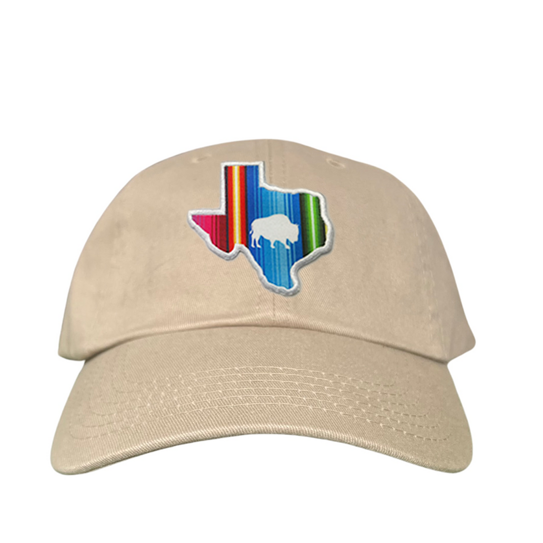 State of Texas Serape Baseball Cap with Adjustable Snapback Closure