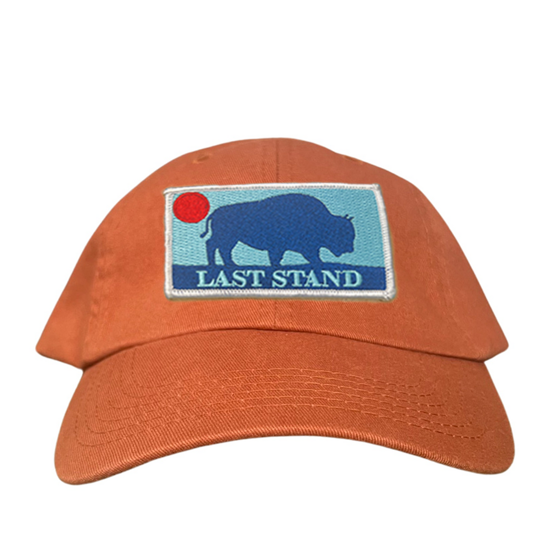 Bison Sunset Baseball Cap - Mountain Outdoors Snapback Hat