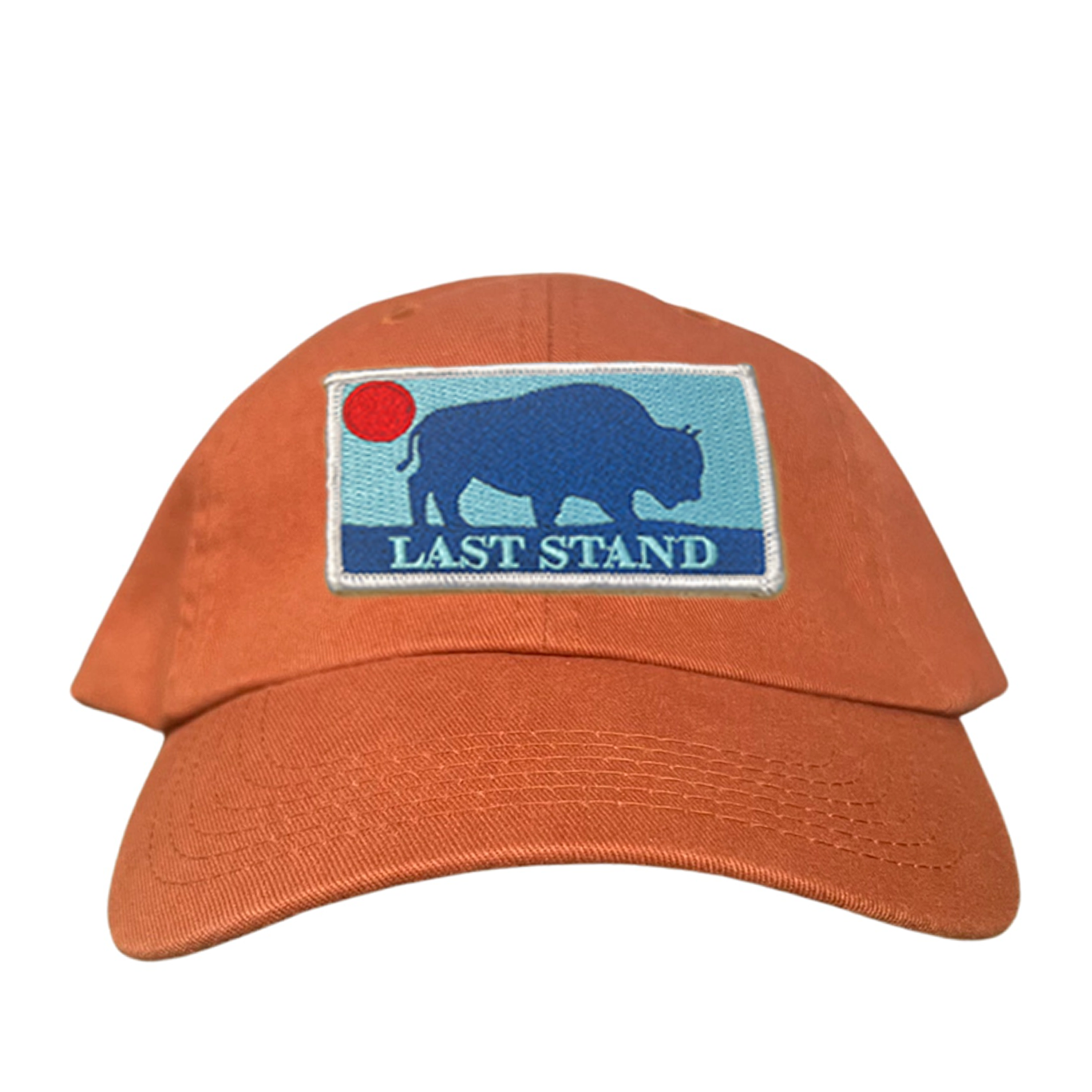 Bison Sunset Baseball Cap - Mountain Outdoors Snapback Hat
