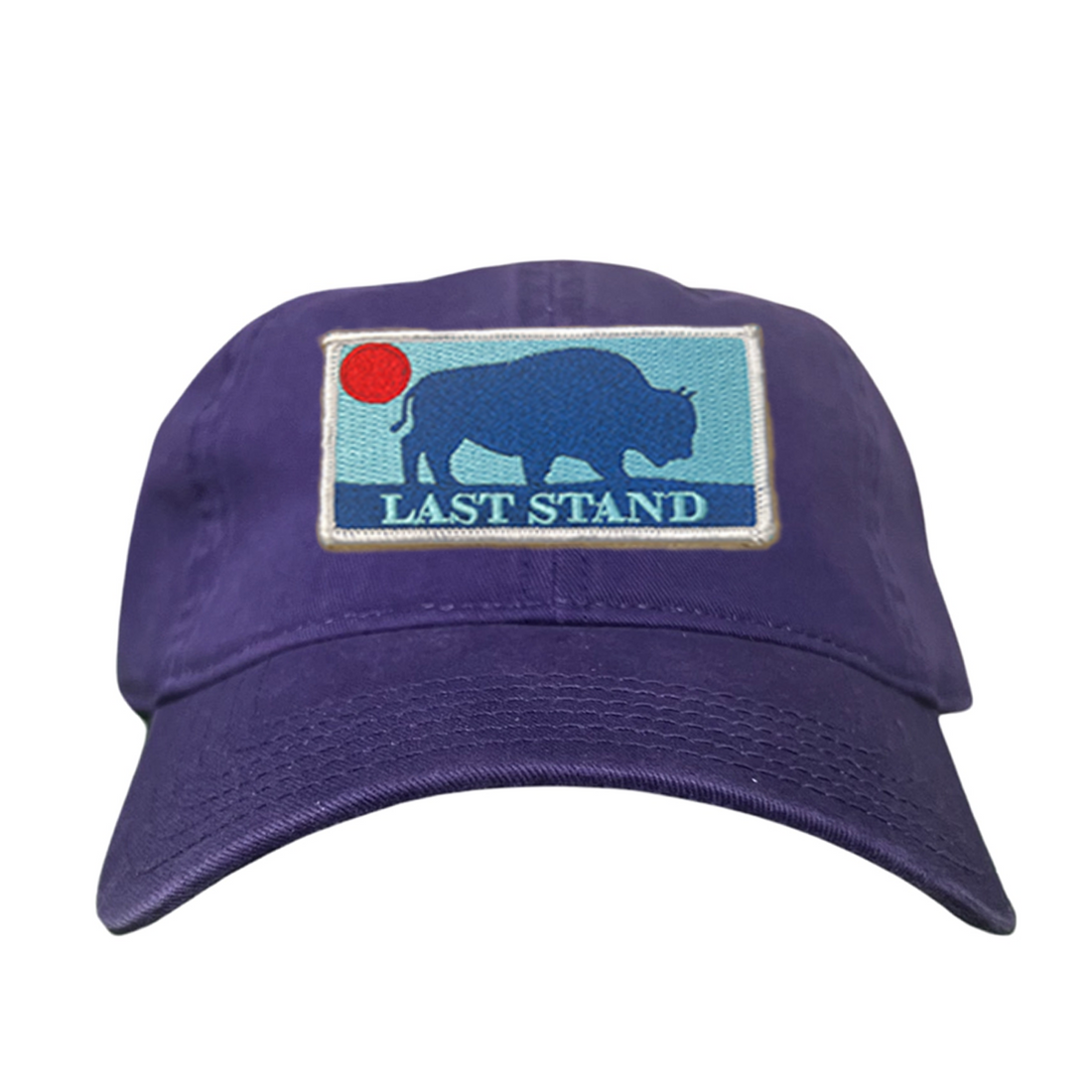 Bison Sunset Baseball Cap - Mountain Outdoors Snapback Hat
