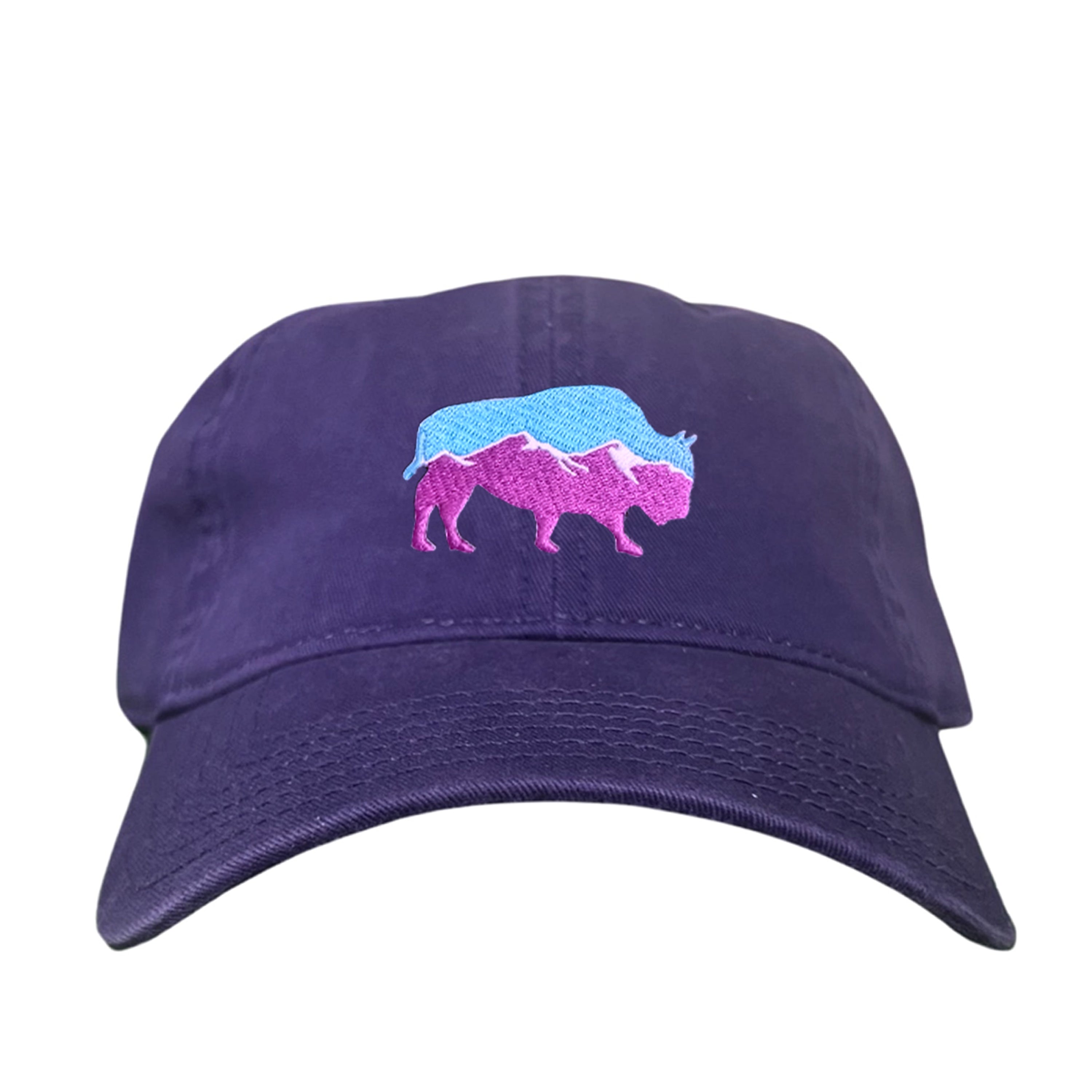 Mountain Bison Patch Outdoor Casual Baseball Hat