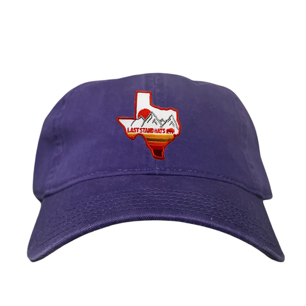 Texas Mountains Orange Rope Hat - Adjustable Trucker Cap