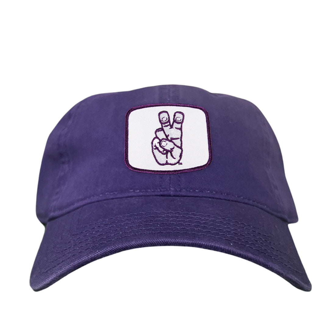 TCU Horned Frogs Frog Hand Mesh Snapback Hat Curved Bill